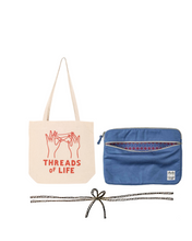 Load image into Gallery viewer, GIFTSET - 15" laptop case + organic tote bag