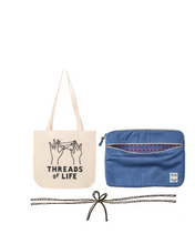 Load image into Gallery viewer, GIFTSET - 15&quot; laptop case + organic tote bag
