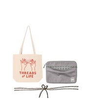 Load image into Gallery viewer, GIFTSET - 15&quot; laptop case + organic tote bag
