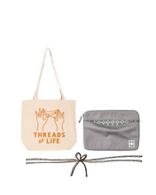 Load image into Gallery viewer, GIFTSET - 15&quot; laptop case + organic tote bag
