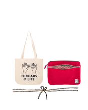 Load image into Gallery viewer, GIFTSET - 15&quot; laptop case + organic tote bag
