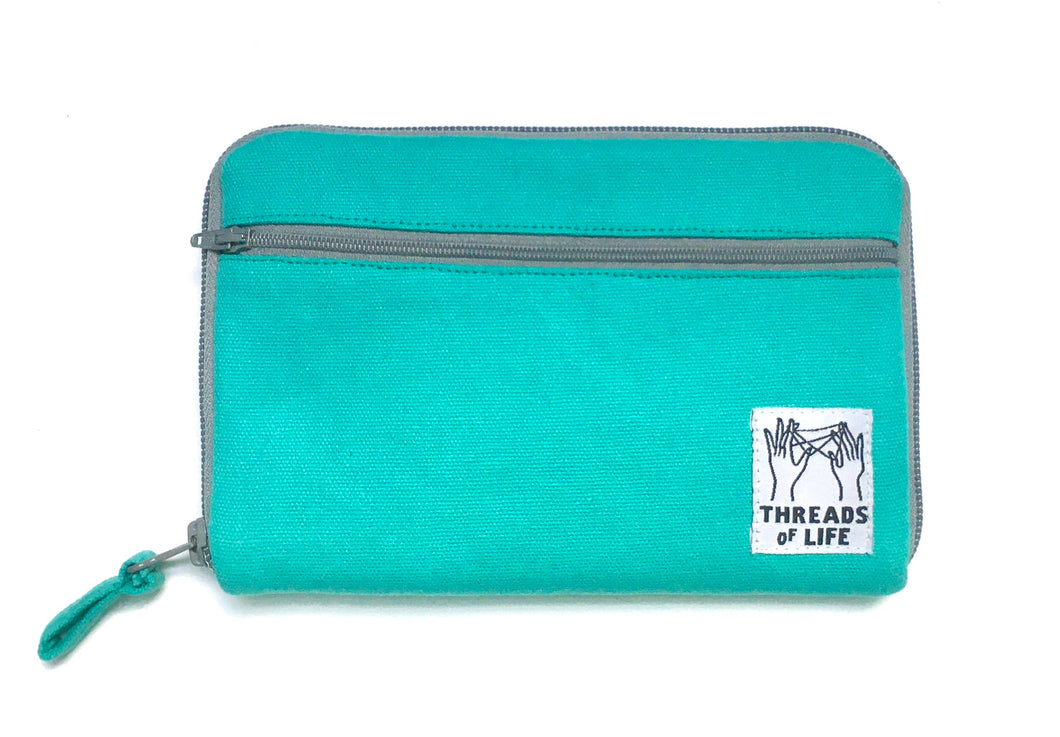 Threads of Life teal medium kit bag essential daily diabetes management, adventure ready.